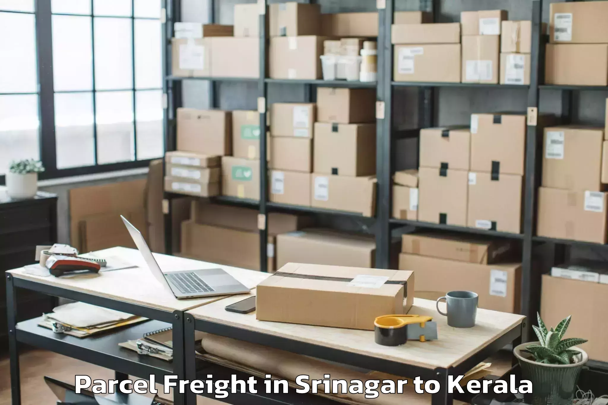 Easy Srinagar to Kazhakkoottam Parcel Freight Booking